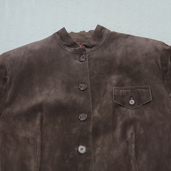 Anne Klein Suede Coat Sz 2XL - Picture 4 of 11